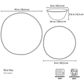 Blue Bay 24-Piece Dinnerware Set, Service For 8